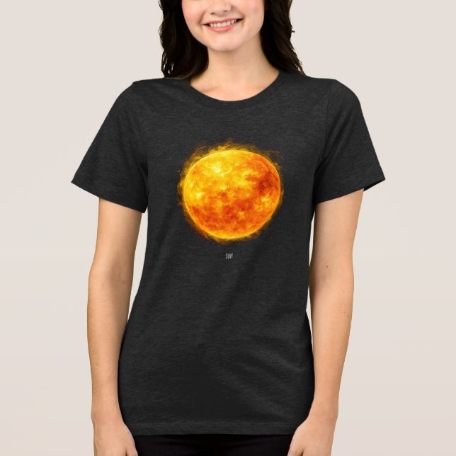 Camiseta Triblenda A painting of the sun in a space (Anverso)