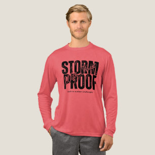 Camiseta Triblenda A Prueba de Tormentas Con Cristo - Cristianismo Je