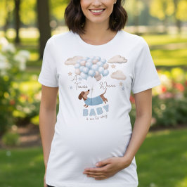 Camiseta Triblenda A Teenie Weenie Baby Boy Pregnancy Announcement