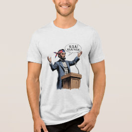 Camiseta Triblenda Abe Lincoln: "USA! USA! USA!"