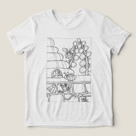 Camiseta Triblenda Abejas con una colmena a color