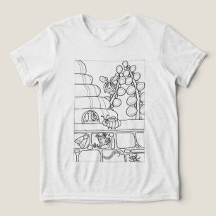 Camiseta Triblenda Abejas con una colmena a color