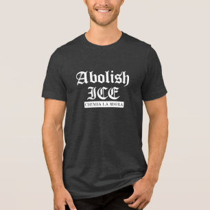Camiseta Triblenda Abolir ICE – Declaración de protesta gótica