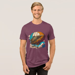 Camiseta Triblenda Abrace su aventura - Airship Steampunk