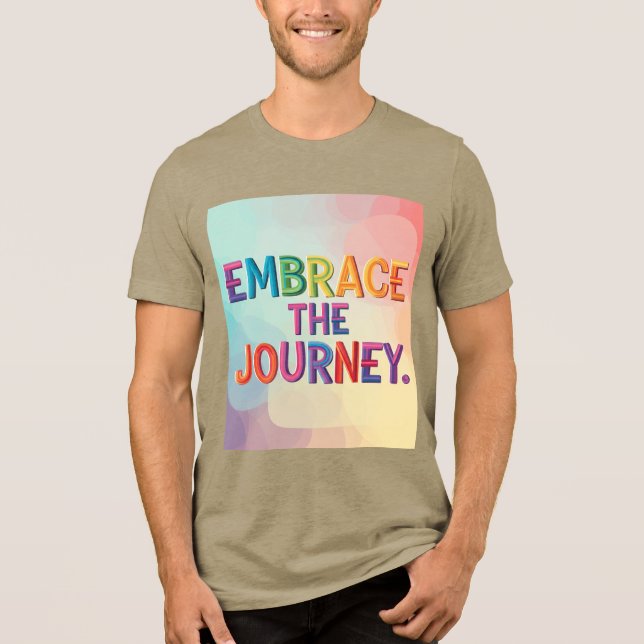 Camiseta Triblenda Abraza el Viaje. (Anverso)