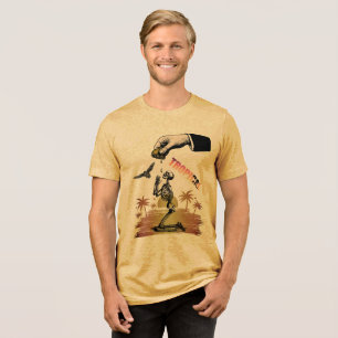 Camiseta Triblenda Abrazando las tonterías tropicales: Retro Sarcásti