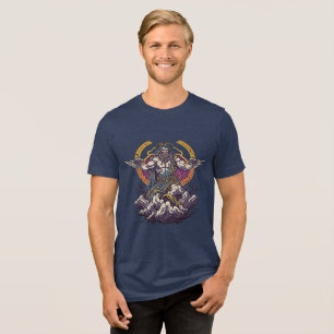 Camiseta Triblenda Abrazar el poder mítico - Retro Zeus