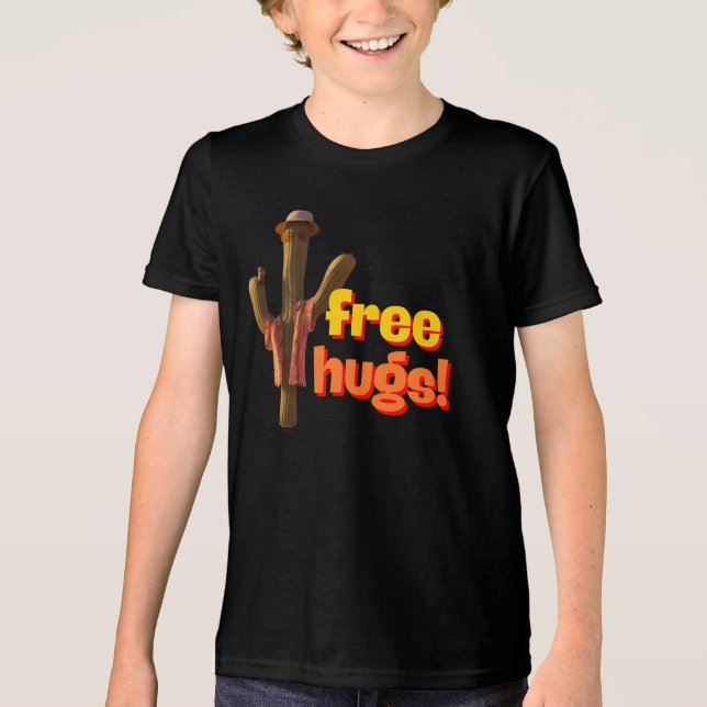 Camiseta Triblenda ¡Abrazos gratis! (Anverso)