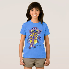 Camiseta Triblenda Abrazos gratis alienígena (delante y detrás)