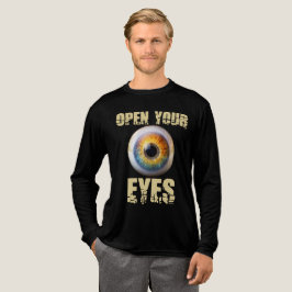 Camiseta Triblenda Abre Tus Ojos, Diseño de Globo Ocular