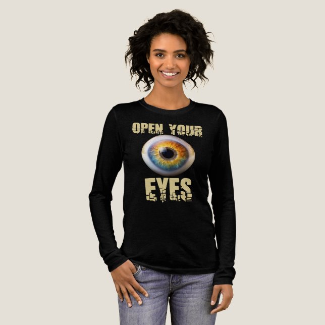 Camiseta Triblenda Abre tus Ojos, Diseño de Ojo (Anverso Completo)