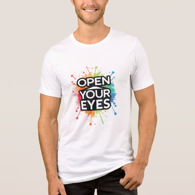 Camiseta Triblenda 👁 ABRE TUS OJOS – Ver más allá de lo ordinario (Anverso)