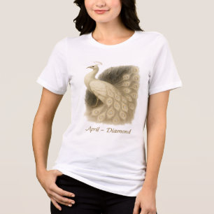 Camiseta Triblenda Abril - Peacock de diamante