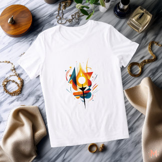 Camiseta Triblenda Abstract Candle Flame | Luz artística y fuego