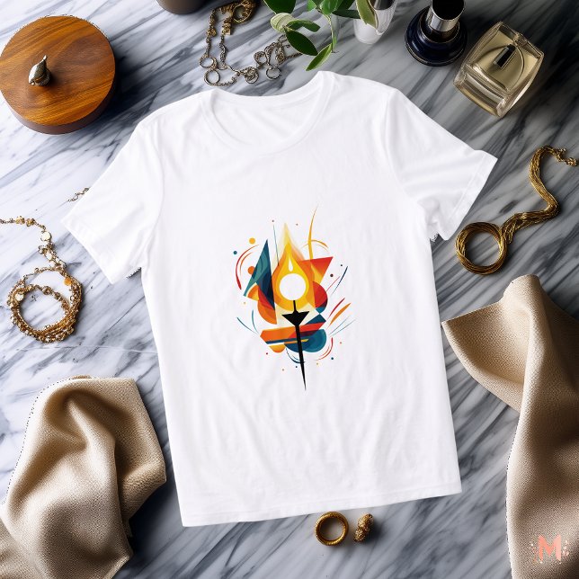 Camiseta Triblenda Abstract Candle Flame | Luz artística y fuego (Subido por el creador)