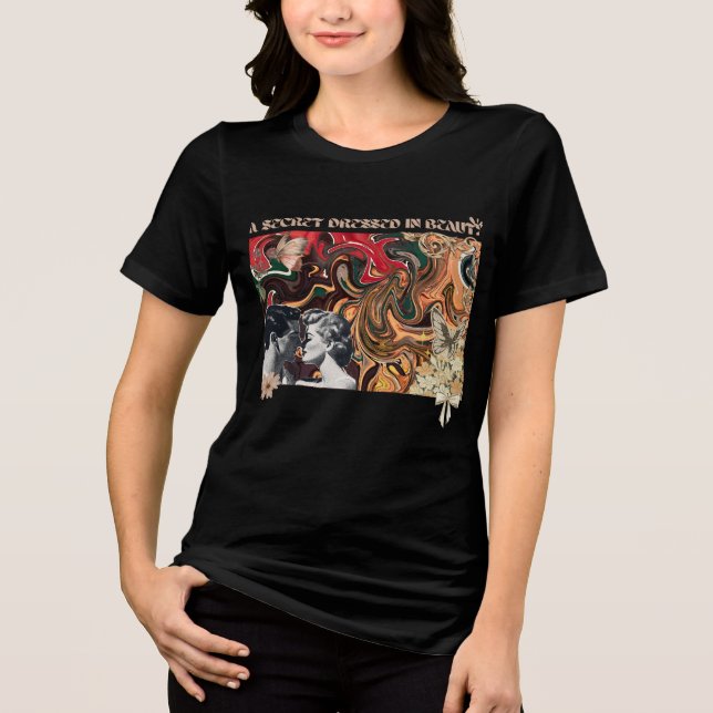 CAMISETA TRIBLENDA ABSTRACT CUSTOMISED PAINTING (Anverso)