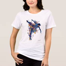 Camiseta Triblenda Abstract Figure Skater | Fluid Ink Watercolor art