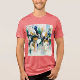Camiseta Triblenda Abstract Gold and Green
