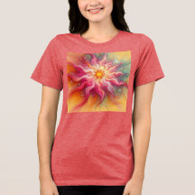 Abstract Pink Sun Rays Landscape