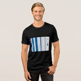 Camiseta Triblenda Abstract Symphony in Blue 5 (Vertical Lines)