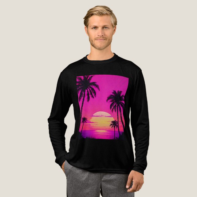 Camiseta Triblenda Abstract Tunnel Perspective with Two Figures (Anverso Completo)