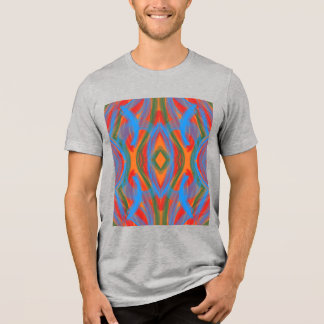 Camiseta Triblenda abstracto naranja