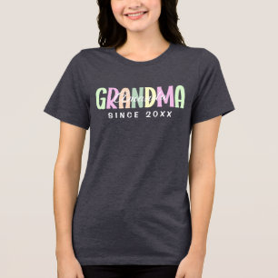 Camiseta Triblenda Abuela desde el 20XX Moderno y Simple Personalizad