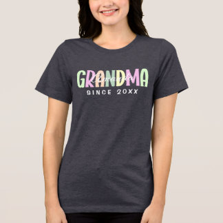 Camiseta Triblenda Abuela desde el 20XX Moderno y Simple Personalizad