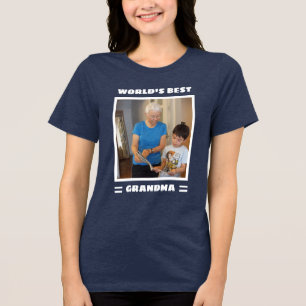 Camiseta Triblenda Abuela Divertida Personalizada con Foto Personaliz