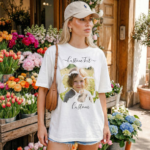 Camiseta Triblenda Abuela Orgullosa Foto Personalizada Vintage Pro