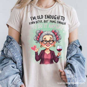 Camiseta Triblenda Abuela Sassy Mayor Suficiente Para Hacerlo De Todo