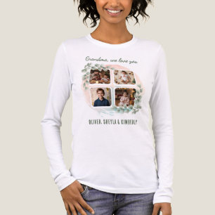 Camiseta Triblenda Abuela te amamos 6 Collage de Fotos Eucalipto