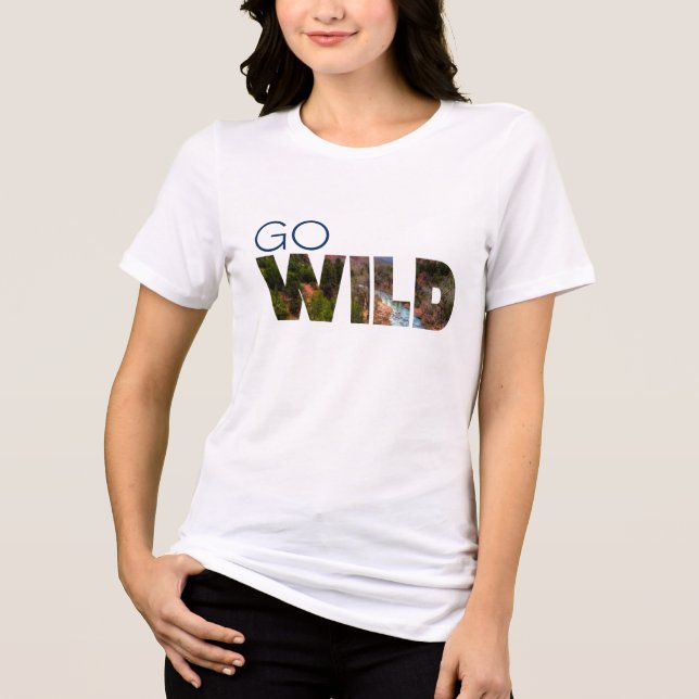 Camiseta Triblenda Abundance Go WILD T-Shirt (Anverso)