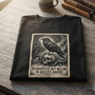 Camiseta Triblenda Academia Oscura Cuervo de Ónix Gótico Cráneo