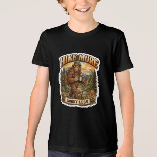 Camiseta Triblenda Acampar con Bigfoot Preocupa Menos Caminar Más