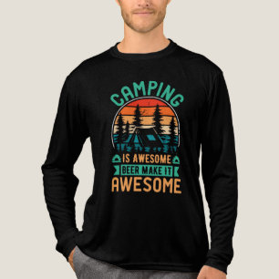 Camiseta Triblenda Acampar es increíble, la cerveza lo hace increíble