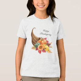 Camiseta Triblenda Acción de Gracias Cornucopia T-Shirt Tri-Blend Shi