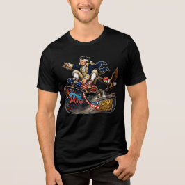 Camiseta Triblenda Acción de patinaje del 4 de julio de Washington 
