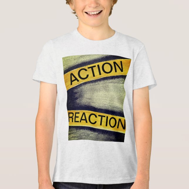 Camiseta Triblenda acción/reacción (Anverso)