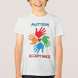Camiseta Triblenda Aceptación Colorida del Autismo Conciencia Inclusi