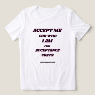 CAMISETA TRIBLENDA ACÉPTAME GRÁFICA MOTIVACIONAL BLANCA PARA MUJERES