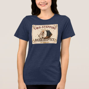 Camiseta Triblenda Acercándose a la quiebra con un Two-Step signo occ