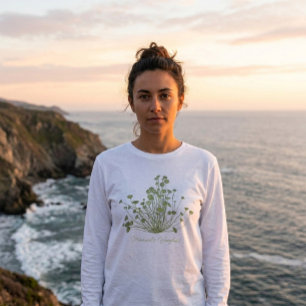 Camiseta Triblenda Acetabularia Seaweed dibujado mano
