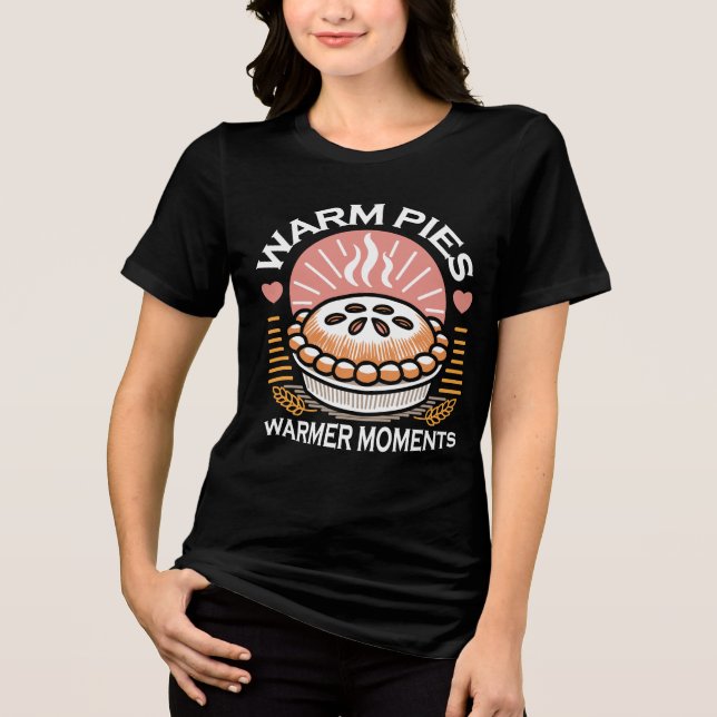 Camiseta Triblenda Acogedor Ilustracion de piano: Momentos más cálido (Anverso)