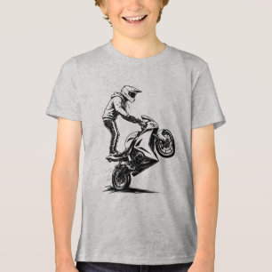 Camiseta Triblenda Acrobacias en Moto de Deportes 