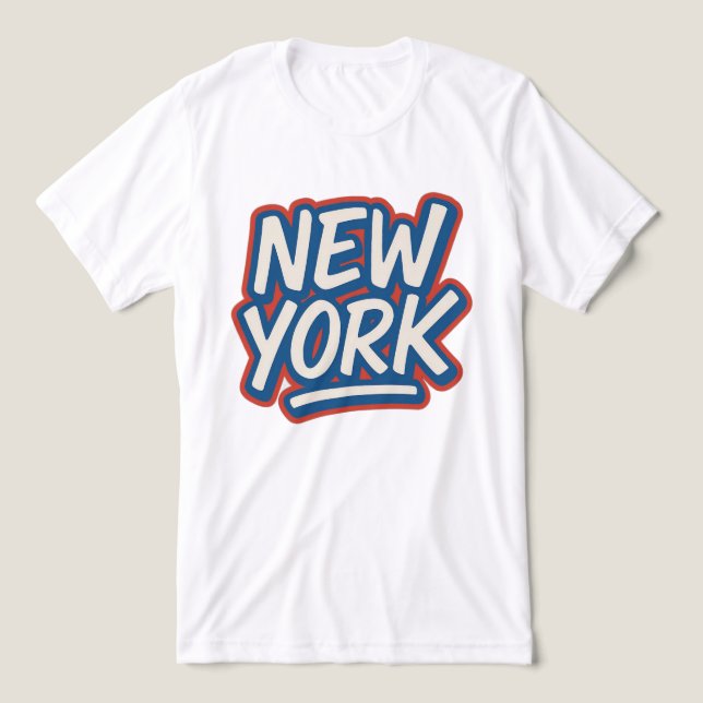 Camiseta Triblenda Actitud de Nueva York - Tee de estilo urbano (Diseño delantero )