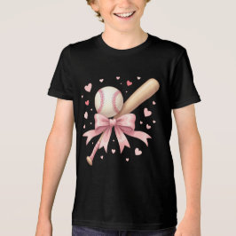 Camiseta Triblenda Actividad de béisbol coquette después de la escuel