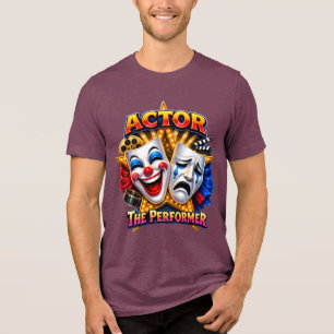 Camiseta Triblenda Actor - El Intérprete Hombre Bella+Canvas Oscuro