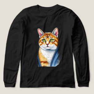 Camiseta Triblenda Acuarela Cute hermosa y popular colección de gatos