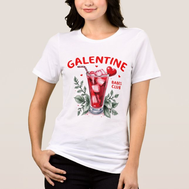 Camiseta Triblenda Acuarela Galentine Babes (Anverso)
